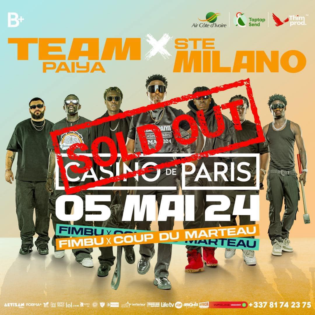 Affiche événement Team Paiya x Ste Milano